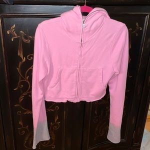 Cotton Citizen Zip Up Jacket with Glitter Sleeve